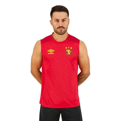 Camisa Regata do Sport Recife 2022 Aquecimento Umbro - Masculina - Foto 1