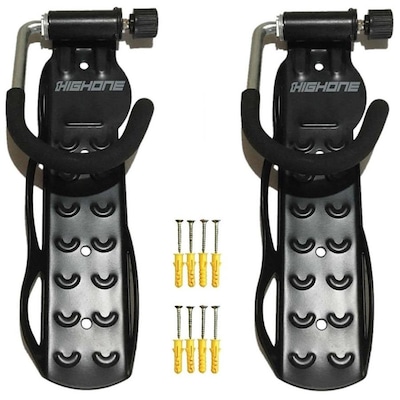 Kit de Suporte de Parede para Bicicleta Vertical High One Retrátil - 2 Unidades - Foto 1