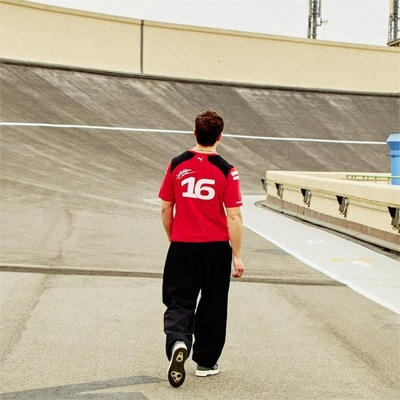 Camiseta Puma Scuderia Ferrari Charles Leclerc - Masculina - Foto 3