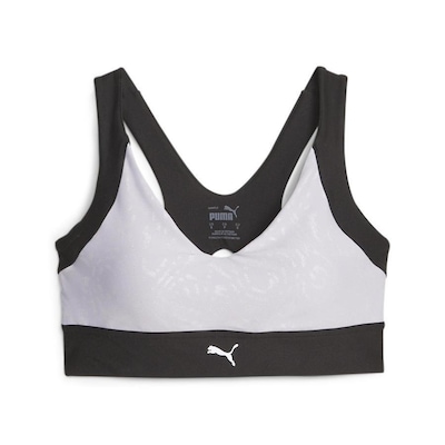 Top Fitness Puma Reflective All-Over-Print High Support - Adulto - Foto 2