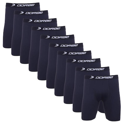 Kit de Cuecas Long Leg Dorbe Poliamida - 10 Unidades - Adulto - Foto 1