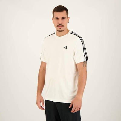 Camiseta adidas Essentials 3 Listras - Masculina - Foto 2