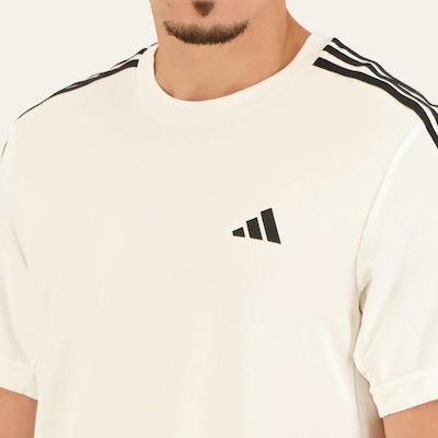 Camiseta adidas Essentials 3 Listras - Masculina - Foto 4