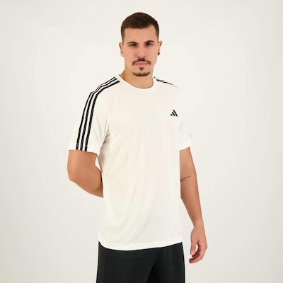 Camiseta adidas Essentials 3 Listras - Masculina - Foto 5