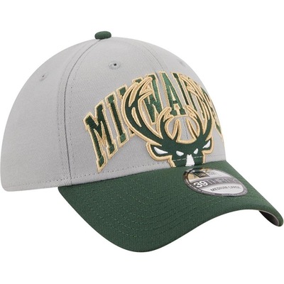 Boné New Era 39Thirty Stretch Fit Milwaukee Bucks Nba Tip-Off 2023 - Fechado - Adulto - Foto 2