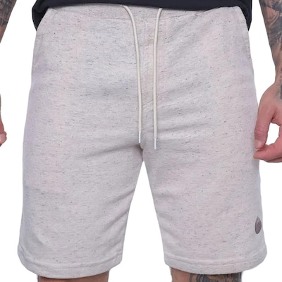 Bermuda HD Moletom Natural Marfim - Masculina - Foto 1