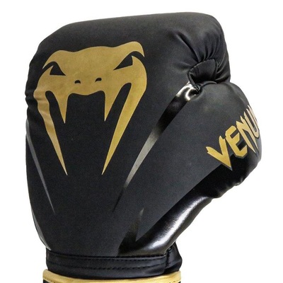 Kit Boxe Muay Thai Venum Luvas + 2m Bandagem + Bucal New Impact Evo Gold - Foto 3