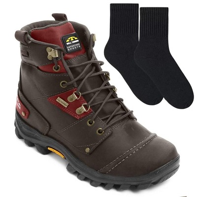 Bota Adventure Bull Terrier Tornado + Par de Meia - Masculina - Foto 1