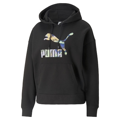 Blusão de Moletom com Capuz Puma Classics Logo Infill Terry - Feminina - Foto 6