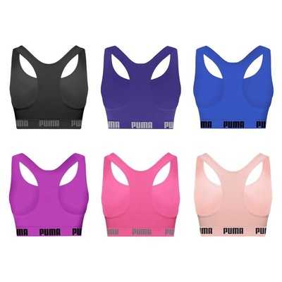 Kit Top Puma Nadador sem Costura - 6 Unidades - Feminino - Foto 2