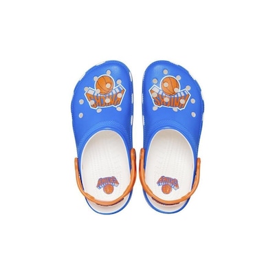 Sandália Crocs Nba New York Knicks White - Masculina - Foto 6