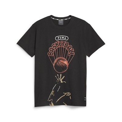 Camiseta Puma Graphic Franchise Basketball - Masculina - Foto 6