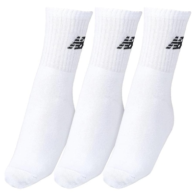 Meia New Balance Lifestyle Basic 35 ao 38 - Pack com 3 Pares - Unissex - Foto 3