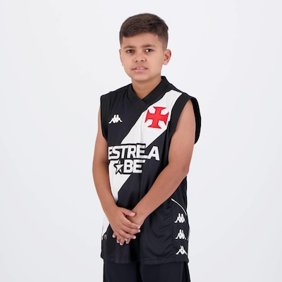 Camiseta Regata Kappa Vasco Basquete I 2023 - Infantil - Foto 3