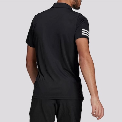 Camisa Polo adidas Club 3 Listras - Masculina - Foto 3