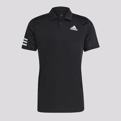 Camisa Polo adidas Club 3 Listras - Masculina - Foto 1