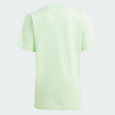 Camiseta adidas Algodão Essentials 3-Stripes - Infantil - Foto 3