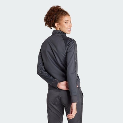 Jaqueta sem Capuz adidas Malha Estampa Animal Essentials Três Listras - Feminina - Foto 4