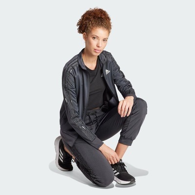 Jaqueta sem Capuz adidas Malha Estampa Animal Essentials Três Listras - Feminina - Foto 5
