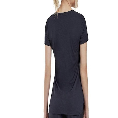 Camiseta Alto Giro Skin Fit Alongada - Feminina - Foto 3