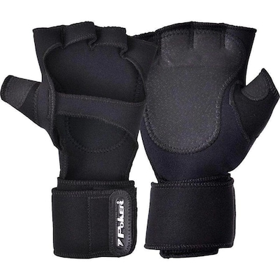 Luvas para Academia Poker Neoprene com Munhequeira - Adulto - Foto 1