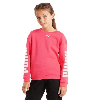 Blusão de Moletom Infantil Puma Alpha Crew - Foto 2