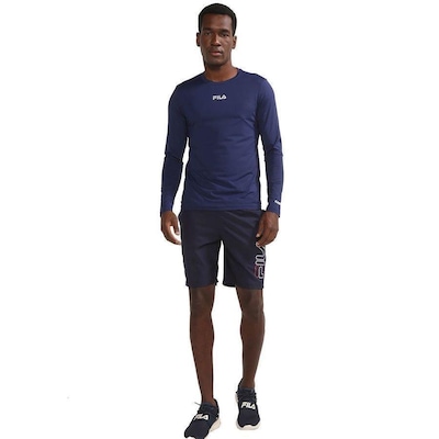Camiseta Fila Manga Longa Sun Protect Breezy - Masculina - Foto 4
