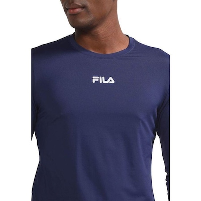 Camiseta Fila Manga Longa Sun Protect Breezy - Masculina - Foto 5
