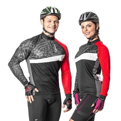 Camiseta Poker Ciclista Zip Parcial Fros - Unissex - Foto 1