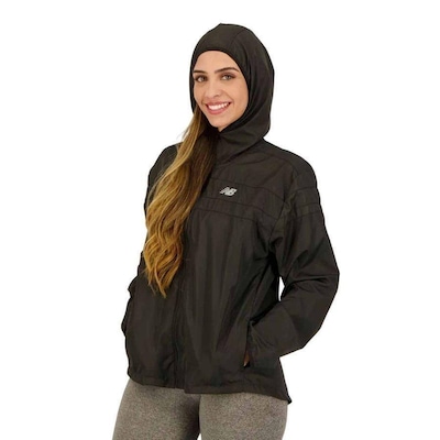 Jaqueta com Capuz New Balance Corta Vento Accelerate - Feminina - Foto 5