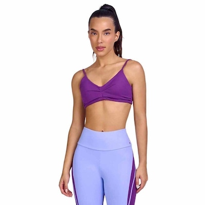 Top Fitness Alto Giro Hyper Costas Decotada - Feminino - Foto 1