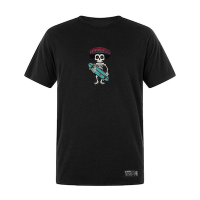 Camiseta Plus Size WSS Brasil Skull Skate Prime - Masculina - Foto 1