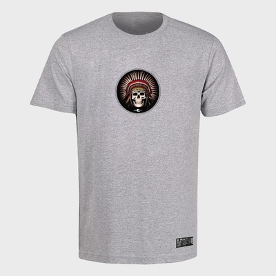 Camiseta Plus Size WSS Brasil Cocar Skull Prime - Masculina - Foto 1