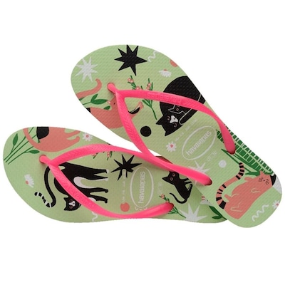 Chinelo Havaianas Slim Pets - Feminino - Foto 4