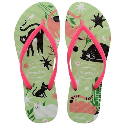 Chinelo Havaianas Slim Pets - Feminino - Foto 1