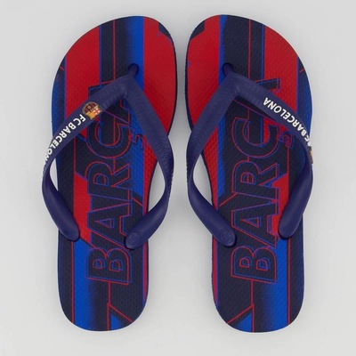 Chinelo do Barcelona Blue - Infantil - Foto 1