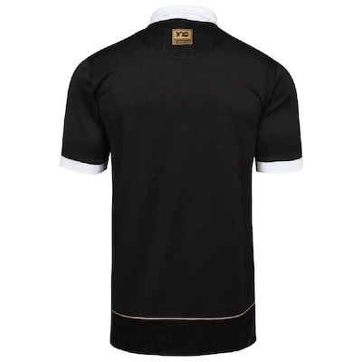 Camisa Polo Kappa Vasco 3 23/24 Camisas Negras - Masculina - Foto 3
