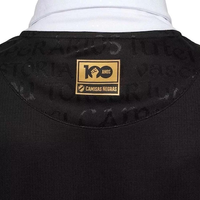 Camisa Polo Kappa Vasco 3 23/24 Camisas Negras - Masculina - Foto 6
