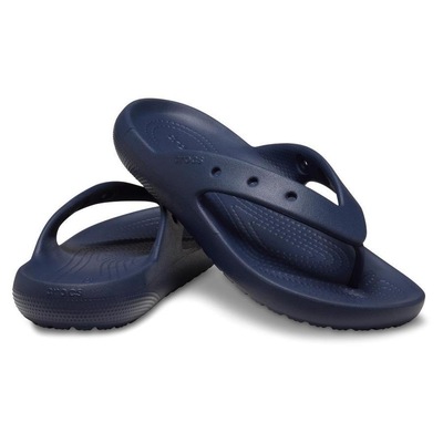 Chinelo Crocs Classic Flip V10 Navy - Unissex - Foto 4