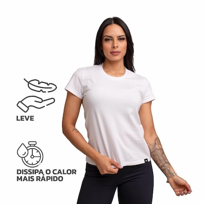 Camiseta Algodão Sportswear Muvin - Feminina - Foto 4