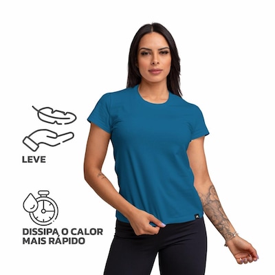 Camiseta Algodão Sportswear Muvin - Feminina - Foto 4
