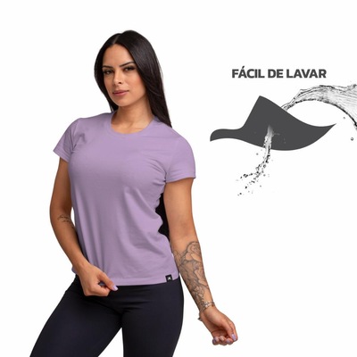 Camiseta Algodão Sportswear Muvin - Feminina - Foto 2