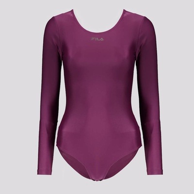 Maiô Fila Body Basic Manga Longa - Feminino - Foto 1