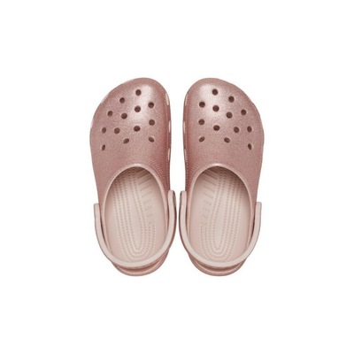 Sandália Crocs Classic Glitter Clog Quartz Glitter - Infantil - Foto 5