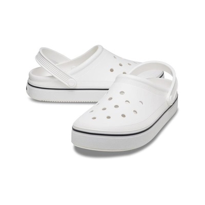 Sandália Crocs Off Court Clog White - Unissex - Foto 4