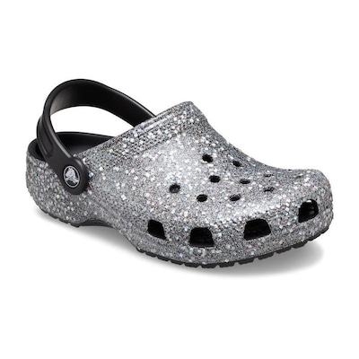 Sandália Crocs Classic Clog Glitter - Infantil - Foto 2
