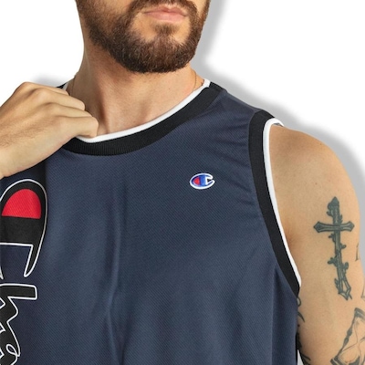 Camiseta Regata Champion Brasil Jersey Basket Script Street - Masculina - Foto 4
