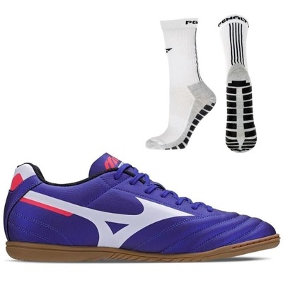 Chuteira Futsal Mizuno Morelia Club + Meia Antiderrapante - Adulto - Foto 1