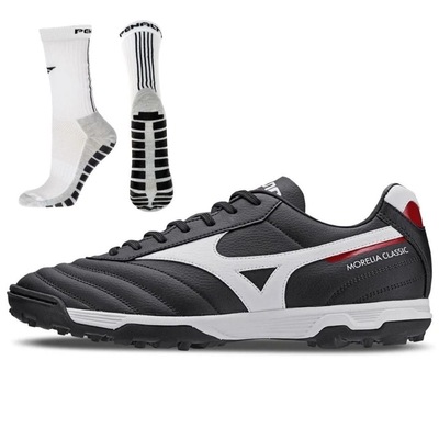 Chuteira Society Mizuno Morelia Classic - Adulto + Meia Antiderrapante - Foto 1