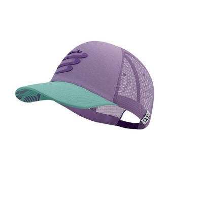 Boné Aba Curva Compressport Trucker Cap Logo Refletiva - Snapback - Adulto - Foto 1
